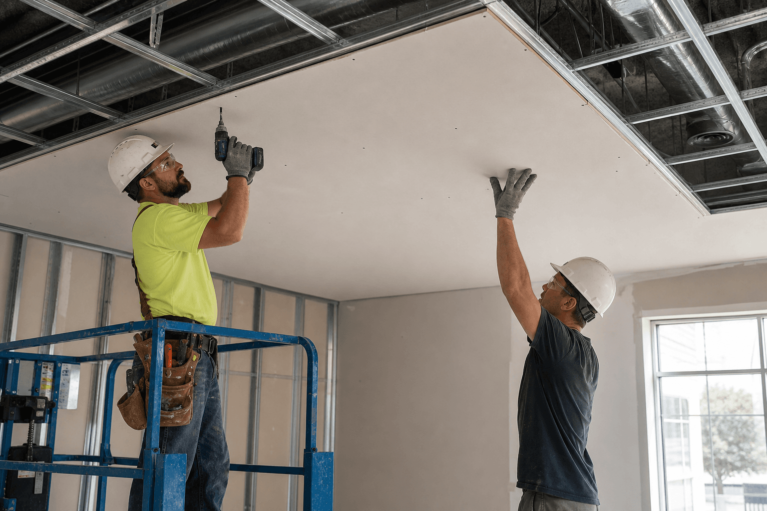 Commercial drywall work in Chester County PA