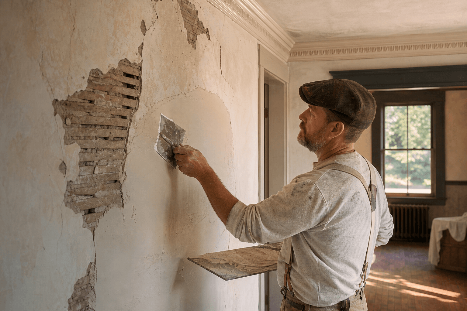 Plaster repair work in Chester County PA